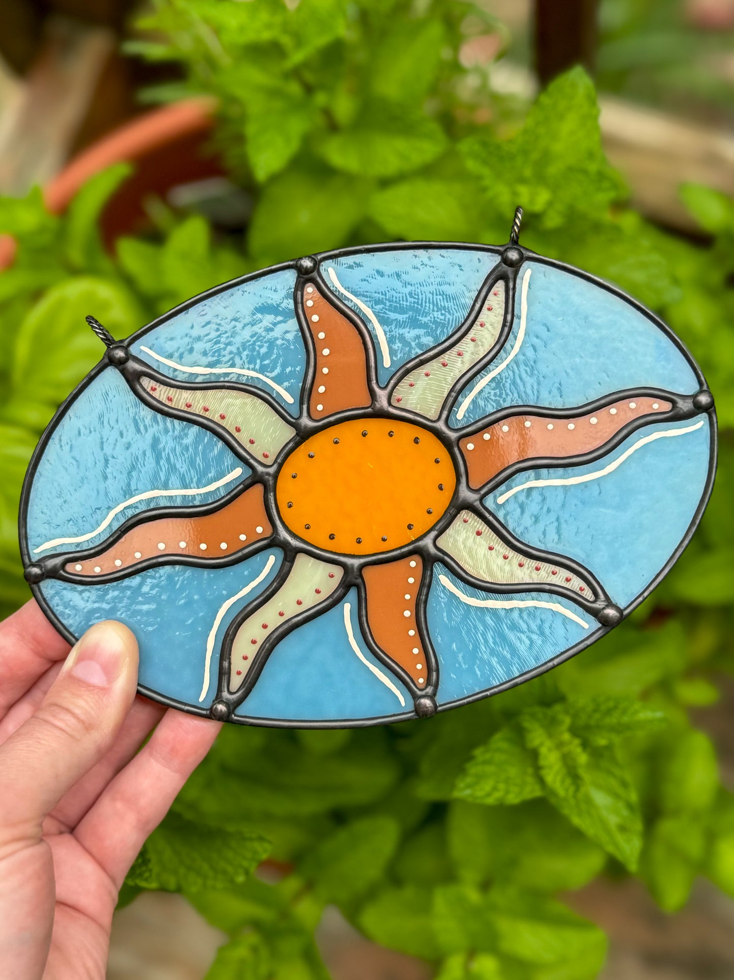 Hand Painted Sun Panel