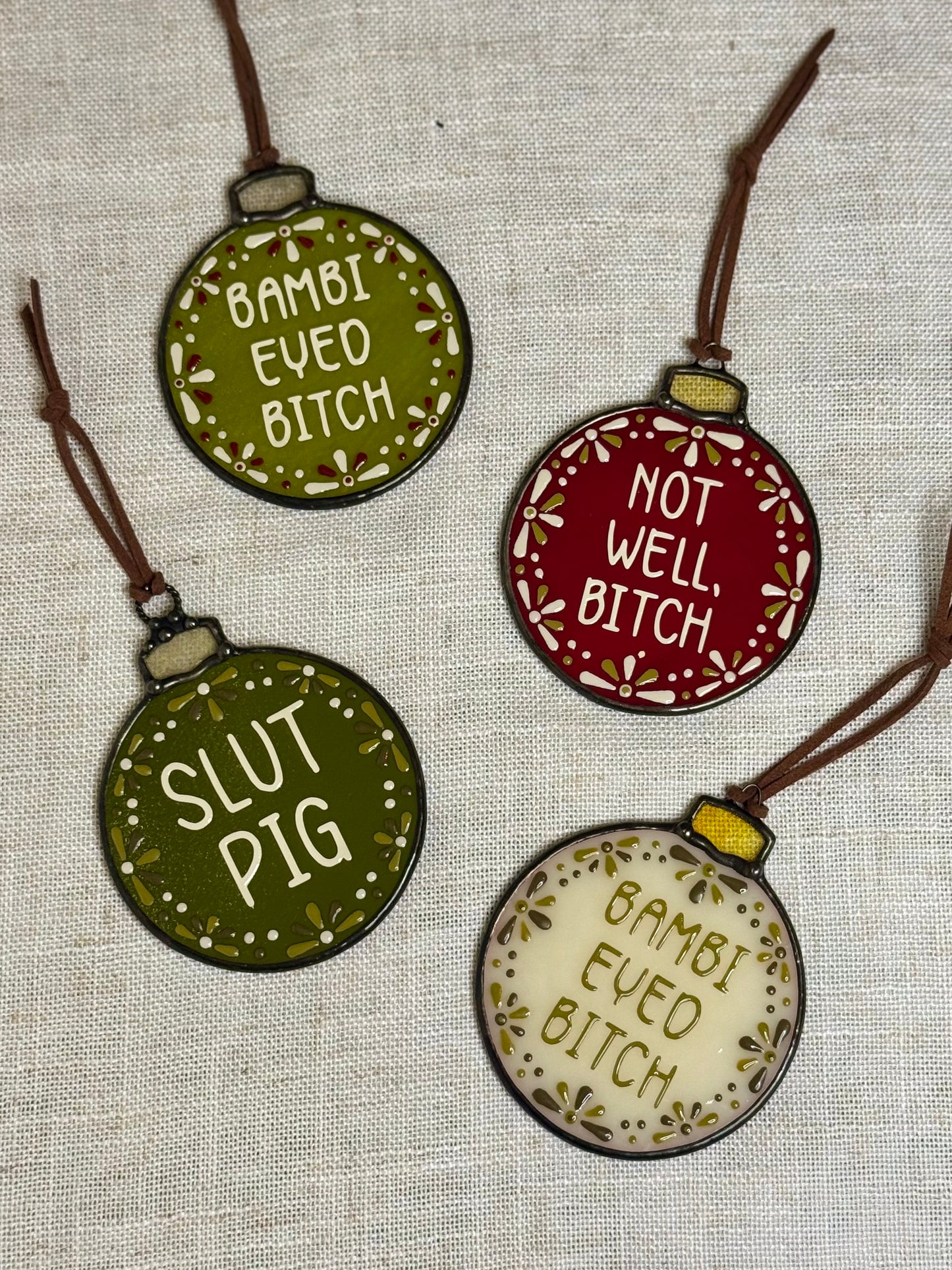 Bravo Quote Ornaments