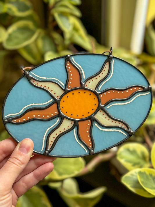 Hand Painted Sun Panel